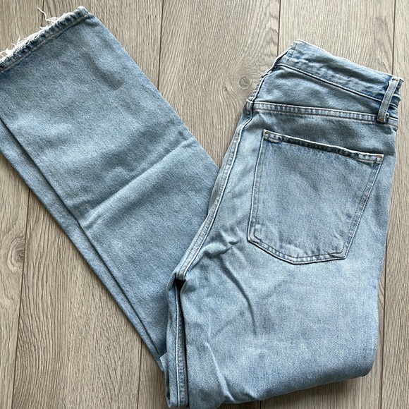 AGOLDE 90’s distressed high waisted button fly jeans - Picture 3 of 7